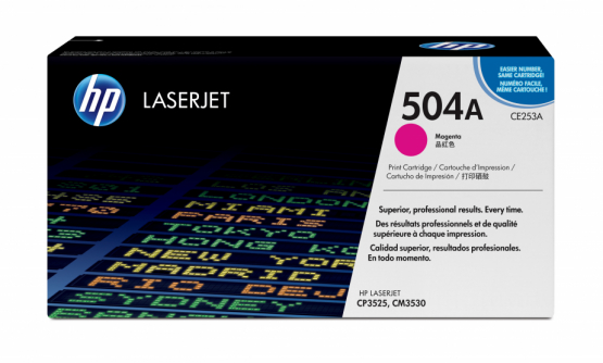 HP 504A Magenta Original Toner Cartridge (CE253A) 