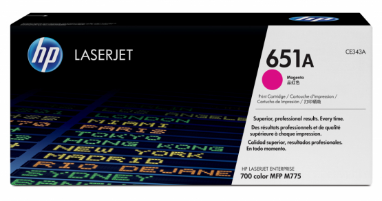 HP 651A Magenta Original Toner Cartridge (CE343A) 