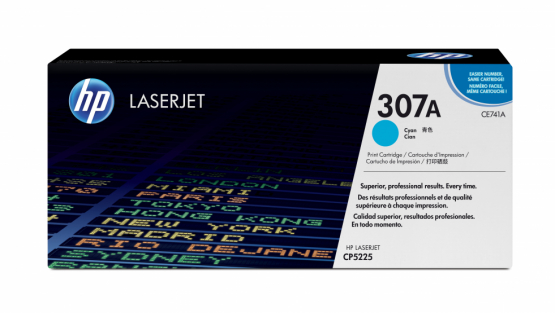 HP 307A Cyan Original Toner Cartridge (CE741A) 