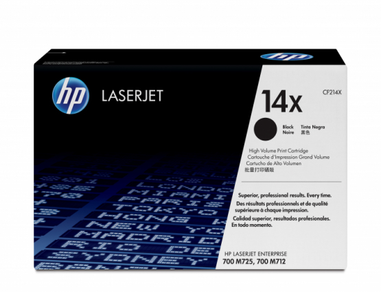 HP 14X Black Original Toner Cartridge - High Capacity (CF214X) 