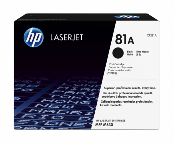 HP 81A Black Original Toner Cartridge (CF281A) 