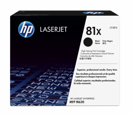 HP 81X Black Original Toner Cartridge - High Capacity (CF281X) 