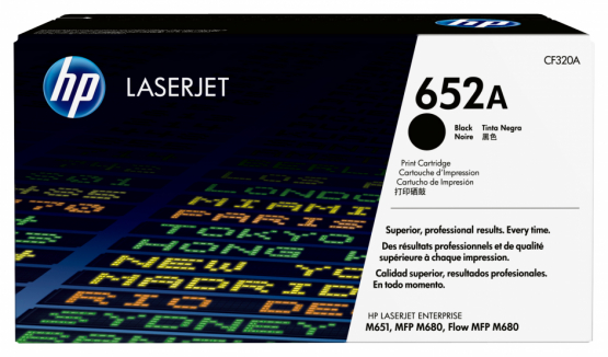HP 652A Black Original Toner Cartridge (CF320A) 