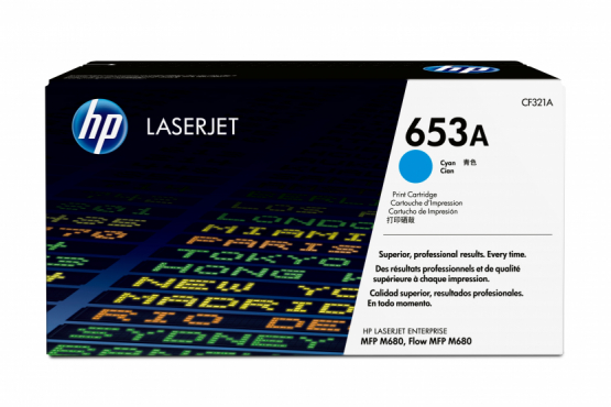 HP 653A Cyan Original Toner Cartridge (CF321A) 