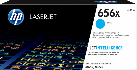 HP 656X Cyan Original Toner Cartridge - High Capacity (CF461X) 
