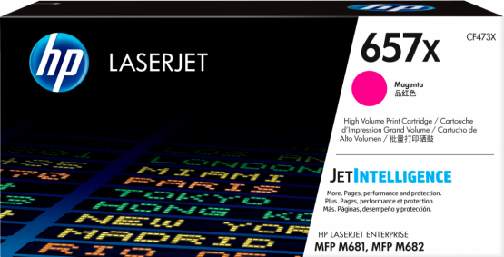 HP 657X Magenta Original Toner Cartridge - High Capacity (CF473X) 