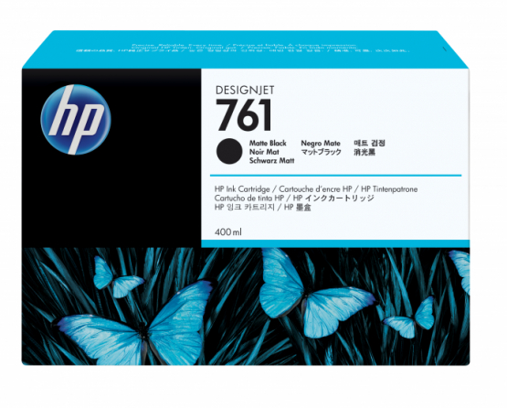 HP 761 Matte Black Original DesignJet Ink Cartridge (CM991A) 