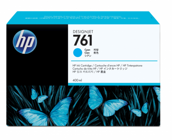 HP 761 Cyan Original DesignJet Ink Cartridge (CM994A) 
