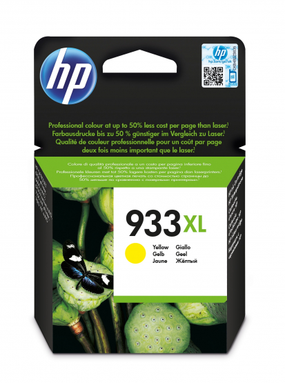 HP 933XL High Yield Yellow Ink Cartridge(CN056AE) 