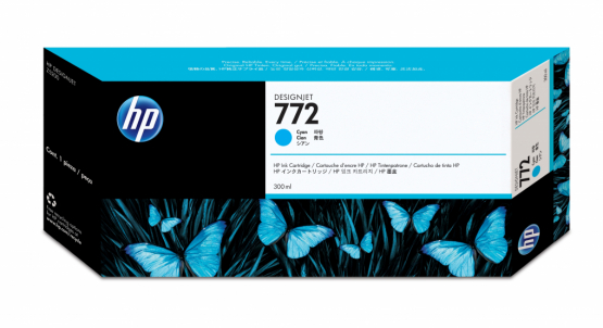 HP 772 Cyan Original DesignJet Ink Cartridge (CN636A) 