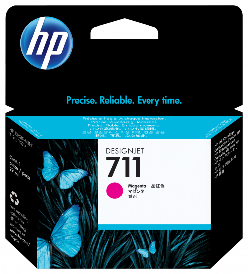 HP 711 Magenta Original DesignJet Ink Cartridge (CZ131A) 