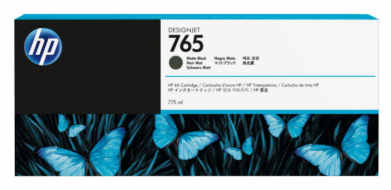 HP 765 Matte Black Original DesignJet Ink Cartridge (F9J55A) 