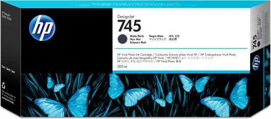 HP 745Matte Black Original DesignJet Ink Cartridge - Extra High Capacity (F9K05A) 
