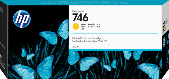 HP 746 Yellow Original DesignJet Ink Cartridge (P2V79A) 