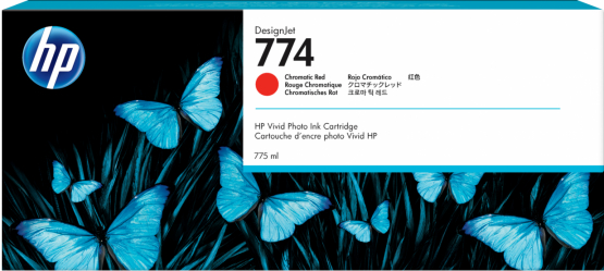 HP 774 Chromatic Red Original DesignJet Ink Cartridge (P2W02A) 