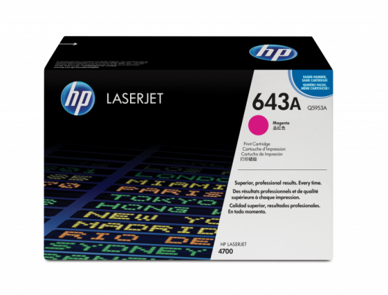 HP 643A Magenta Original Toner Cartridge (Q5953A) 