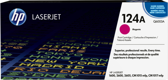HP 124A Magenta Original Toner Cartridge (Q6003A) 