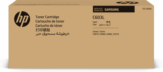 Samsung CLT-C603L Cyan Toner Cartridge - High Capacity (SU080A) 