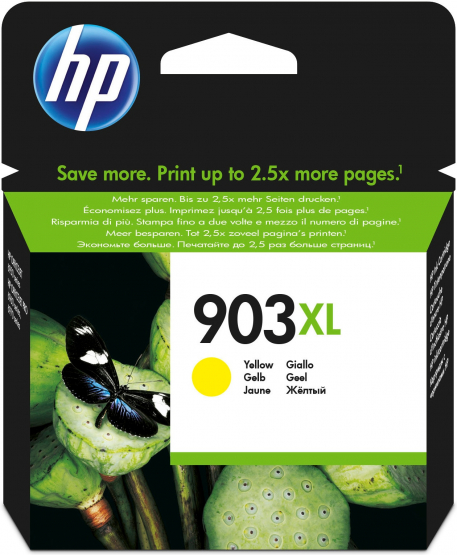 HP 903XL High Yield Yellow Original Ink Cartridge (T6M11AE) 