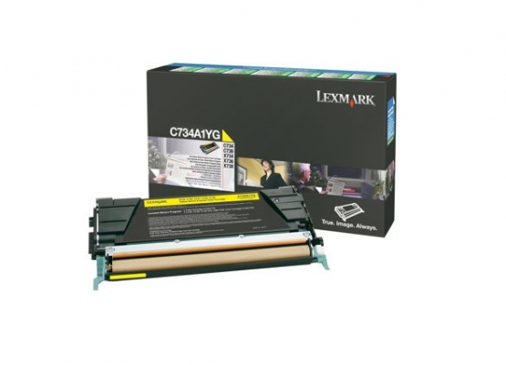 Lexmark C734A1YG Yellow Original Toner Cartridge (C734A1YG) 