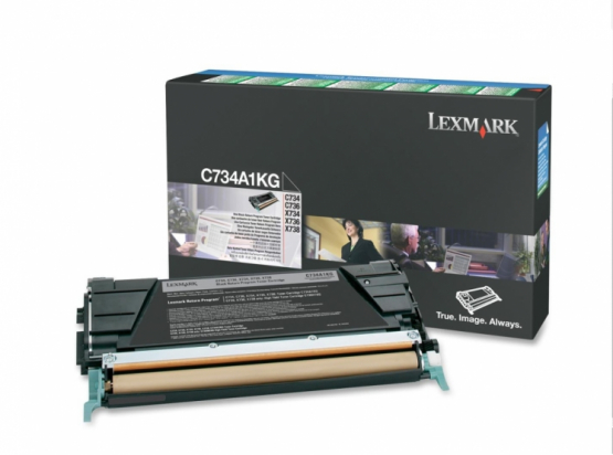Lexmark C734A1KG Black Original Toner Cartridge (C734A1KG) 
