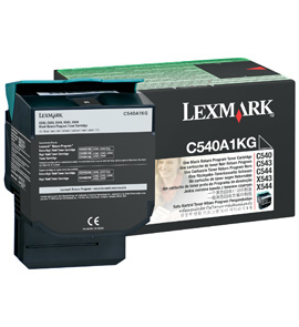 Lexmark C54x, X54x Original Black Return Programme Toner Cartridge (0C540A1KG) 