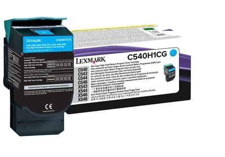 Lexmark C540H1CG Cyan Original Toner Cartridge (C540H1CG) 