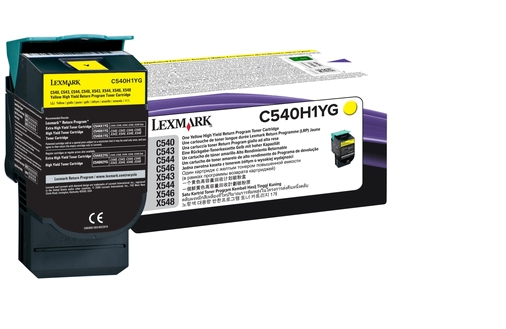 Lexmark C540H1YG Yellow Original Toner Cartridge (C540H1YG) 