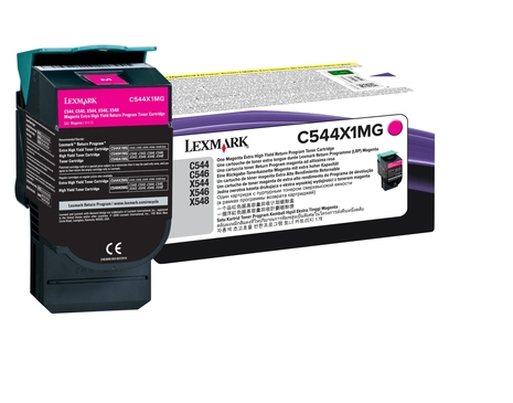 Lexmark C544X1MG Magenta Original Toner Cartridge (C544X1MG) 