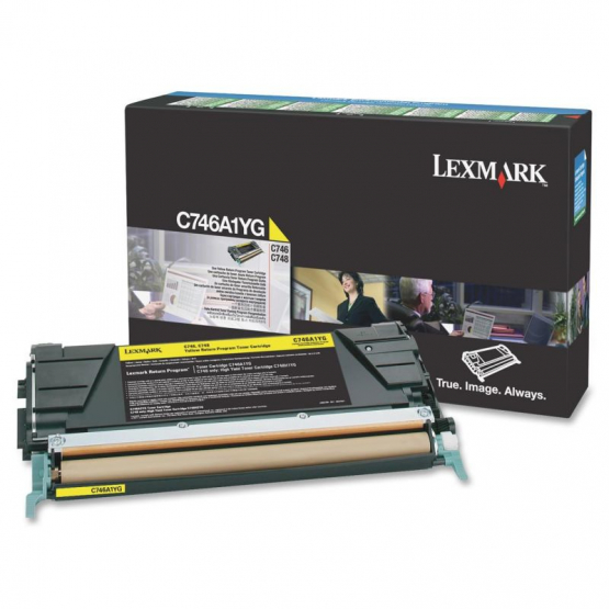Lexmark C746A1YG Yellow Original Toner Cartridge (C746A1YG) 
