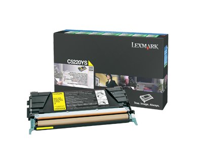 Lexmark C5220YS Yellow Original Toner Cartridge (C5220YS) 