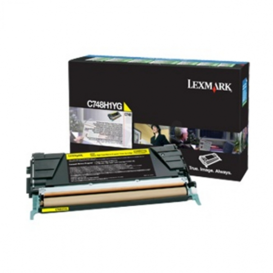 Lexmark C748H3YG Yellow Original Toner Cartridge (C748H3YG) 