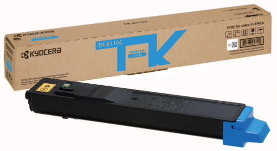 Kyocera TK-8115C Cyan Original Toner Cartridge (TK8115C) 