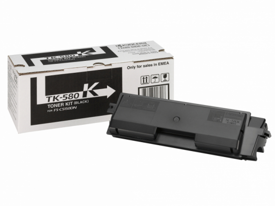 Kyocera TK-580K Black Original Toner Cartridge (1T02KT0NL0) 