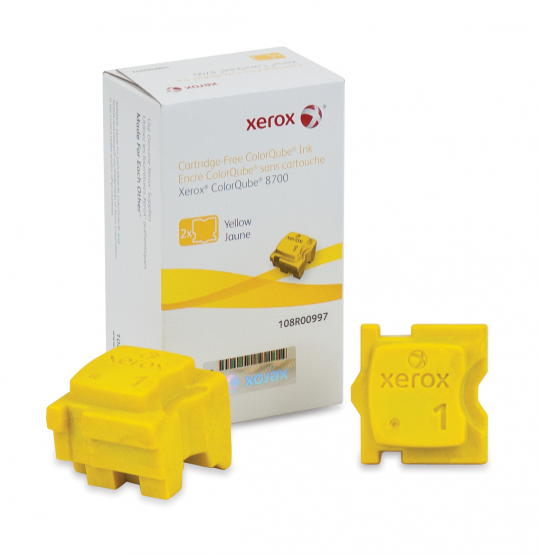 Xerox ColorQube 8700 / 8900 Yellow Ink Cartridge (108R00997) 