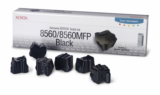 Xerox Phaser 8560 / 8560MFP Black Solid Ink (6 Pack) (108R00727) 