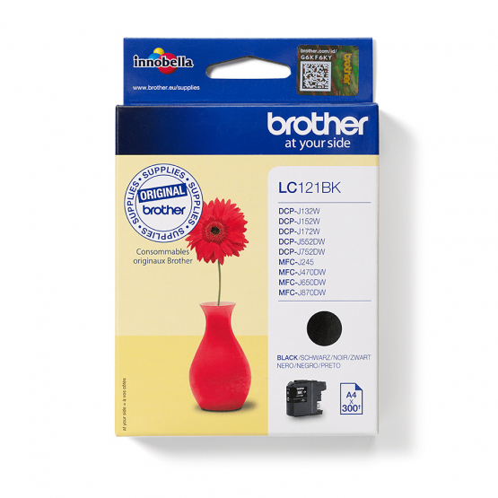 Brother LC-121BK Black Ink Cartridge (LC121BK) 