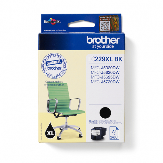 Brother LC-229XLBKBlack Ink Cartridge- High Capacity (LC229XLBK) 