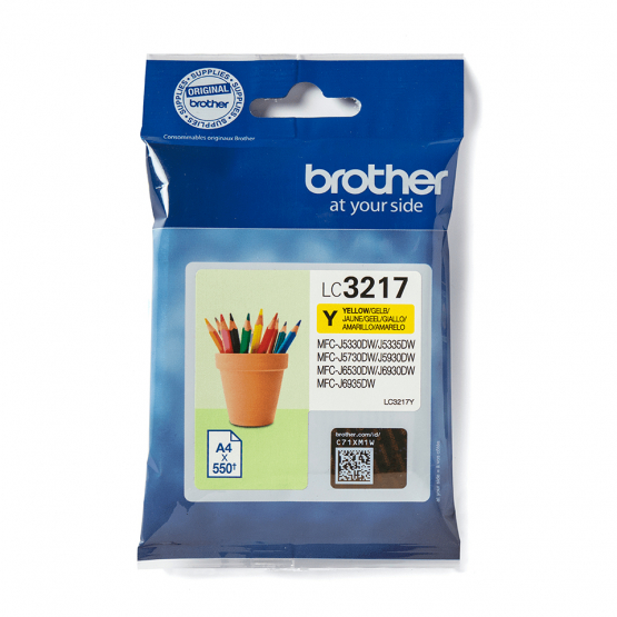 Brother LC-3217Y Yellow Ink Cartridge (LC3217Y) 