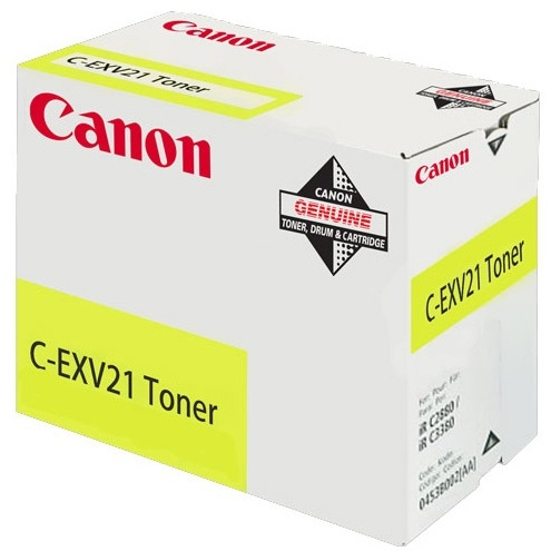 Canon C-EXV21 Yellow Toner Cartridge (0455B002AA) 