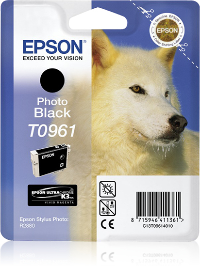 Epson T0961 (Husky) Photo Black Ink Cartridge (C13T09614010) 