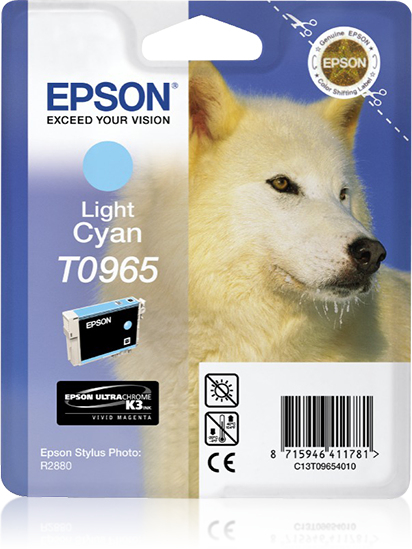 Epson T0965 (Husky) Light Cyan Ink Cartridge (C13T09654010) 