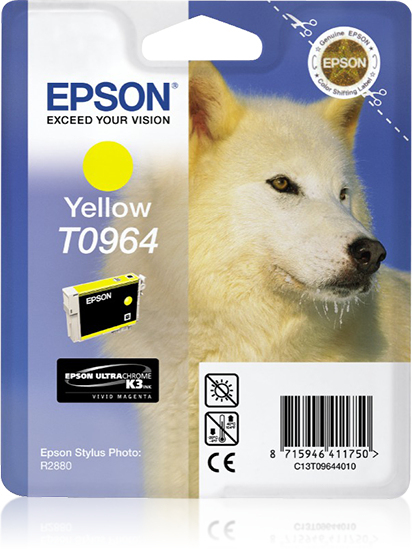 Epson T0964 (Husky) Vivid Yellow Ink Cartridge (C13T09644010) 