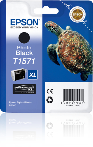 Epson T157 (Turtle) Photo Black Ink Cartridge (C13T15714010) 