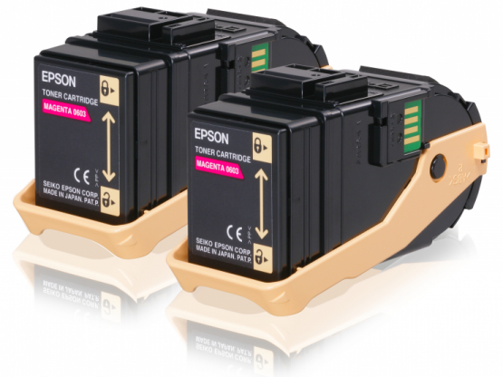 Epson S050607 Magenta Toner Cartridge Twin Pack (C13S050607) 