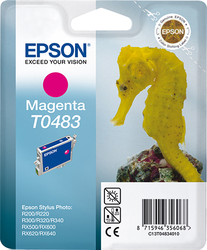 Epson T0483 (Seahorse) Magenta Ink Cartridge (C13T04834010) 