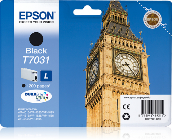 Epson T7031 (Big Ben) Black Ink Cartridge (C13T70314010) 