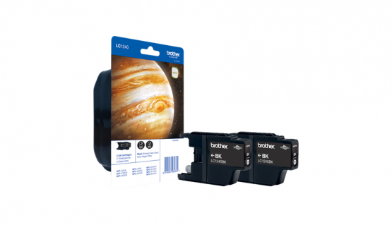 Brother LC-1240 Black Ink Cartridge (LC1240BKBP2) 