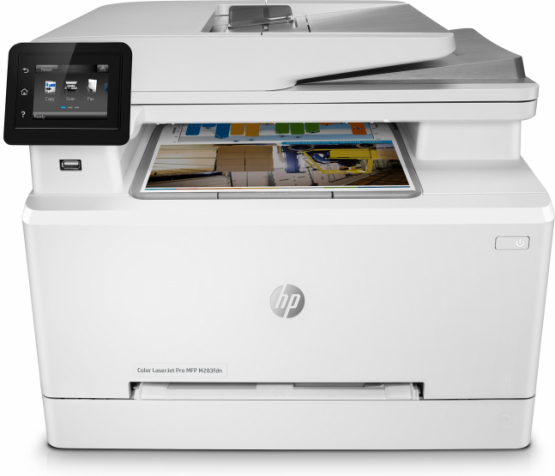 HP Color LaserJet Pro MFP M283fdn, Print, Copy, Scan, Fax, Front-facing USB printing; Scan to email; Two-sided printing; 50-sheet uncurled ADF